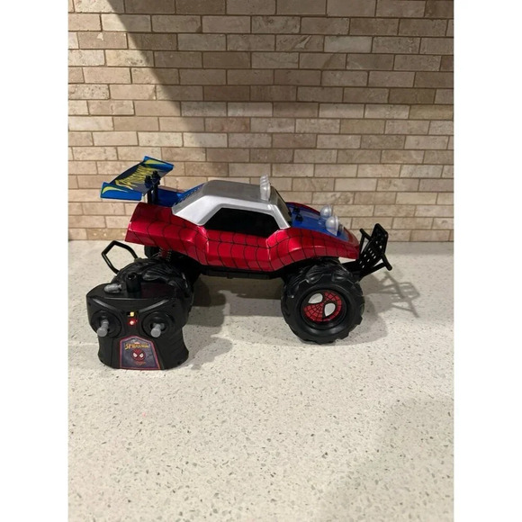 Spider-Man Turbo Boost R/C Buggy 1:14 Remote Control Car Jada Toys Marvel WORKS - Picture 1 of 6